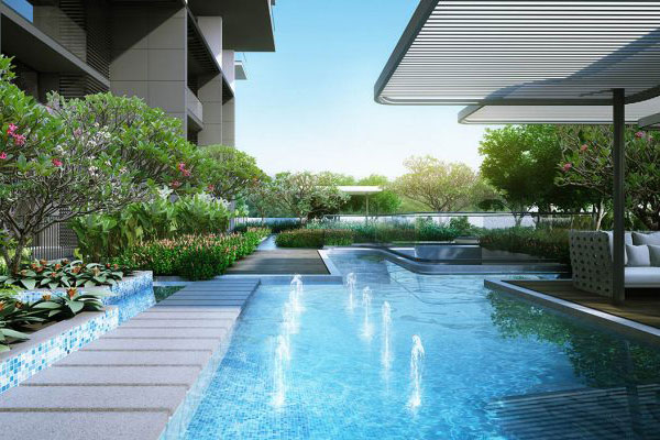 Fulcrum swimming-pool project
